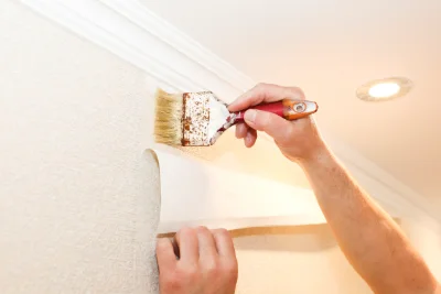 Pose de papier peint à Archamps — revêtements muraux et toiles de verre